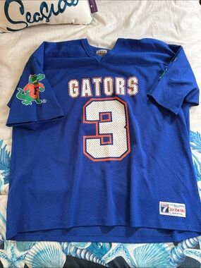 Florida Gators Blue #3 Mesh Football Jersey by Logo 7